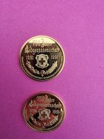 2 x 700 Jahre Eidgenossenschaft Vergoldete Silbermedaille