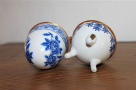 Vintage Schmuck Ei in blau