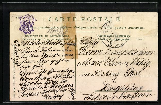 Cartes postales: Rorschach, Ortsansicht mit Briefmarken – D'occasion à Berlin par bartko-reher 1