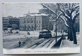 Genève - La Place Neuve en hiver