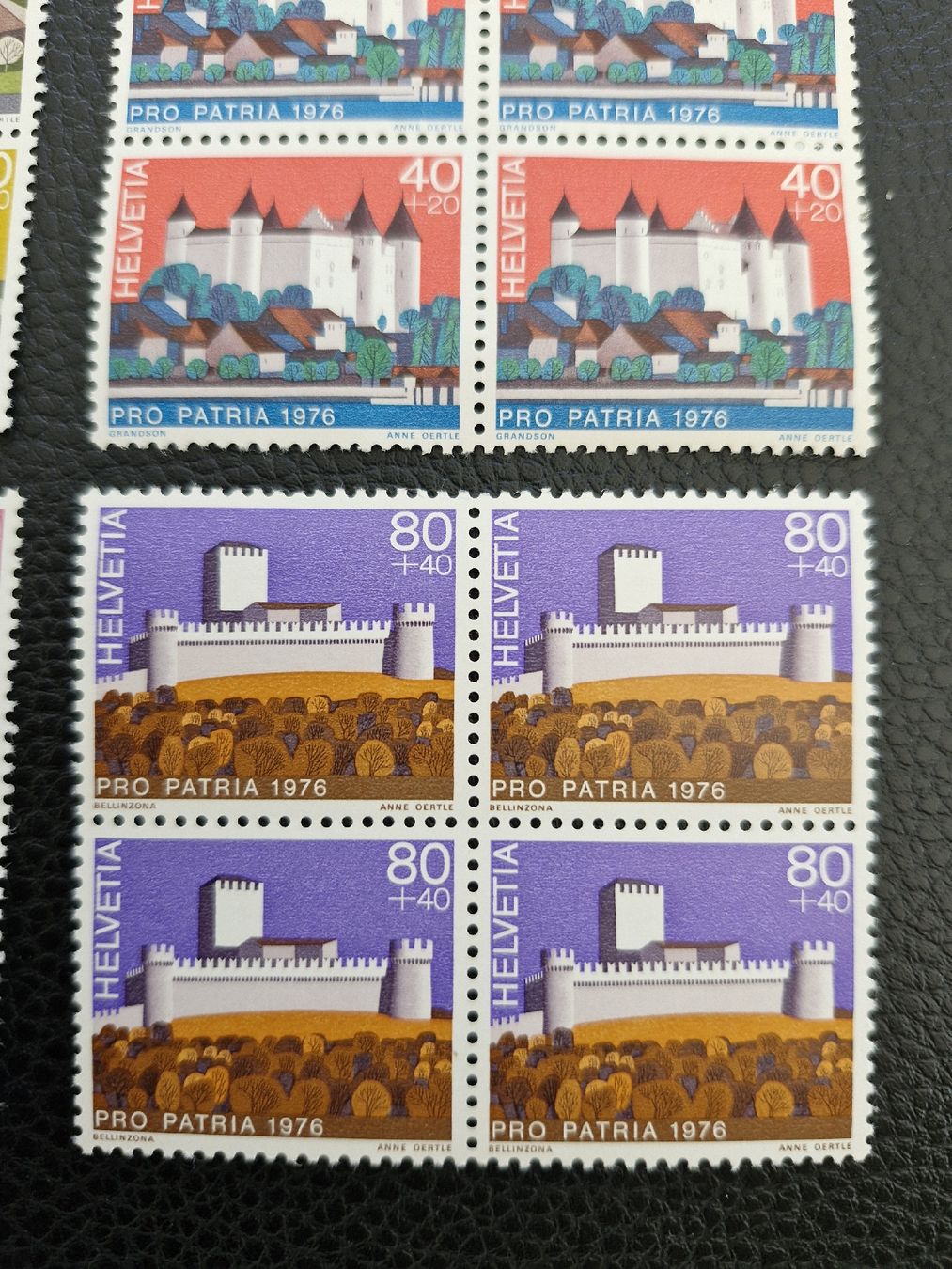 Alle Briefmarken: Briefmarken Pro Patria 1976 Viererblocks, postfrisch! – Neu (gemäss Beschreibung) aus Frauenfeld von Kasico 4