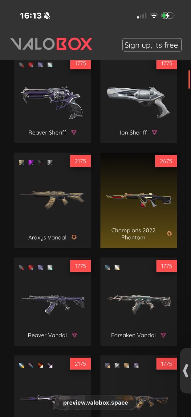 Giochi: Valorant Accounts - Rare Skins – Nuovo e nell'imballaggio originale da Hüttwilen venduto da aurelcyril 2