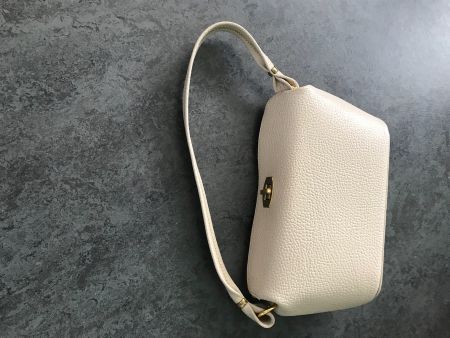 Damentasche, Leder, ecru-beige