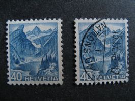 1948 40 Rappen gestempelt / ungestempelt