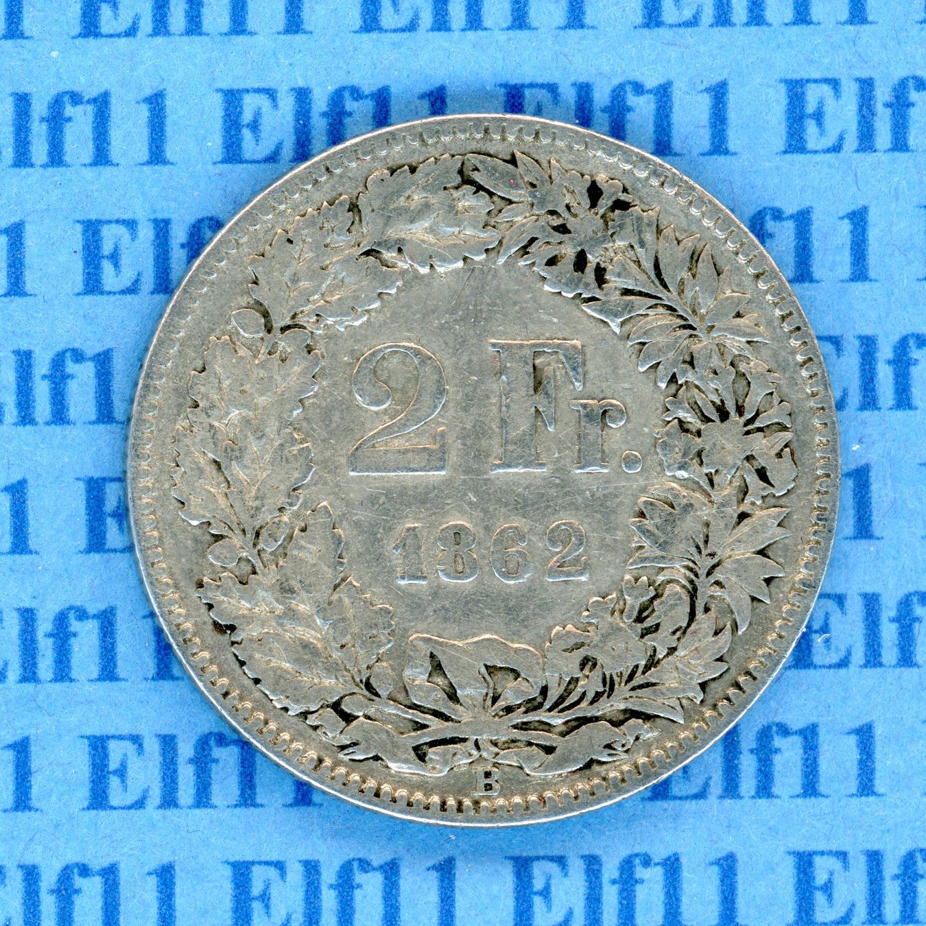 Alle Münzen: CHF___2.00 1862 ss 2 Franken – Gebraucht aus Widnau von Elf11