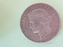 5 Franken 1890  *** Silber ( Poste > A+)