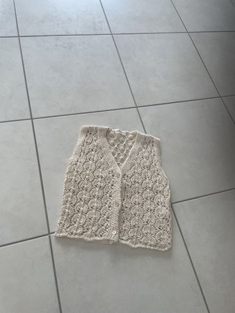 Strickweste Beige Grösse S. Neu