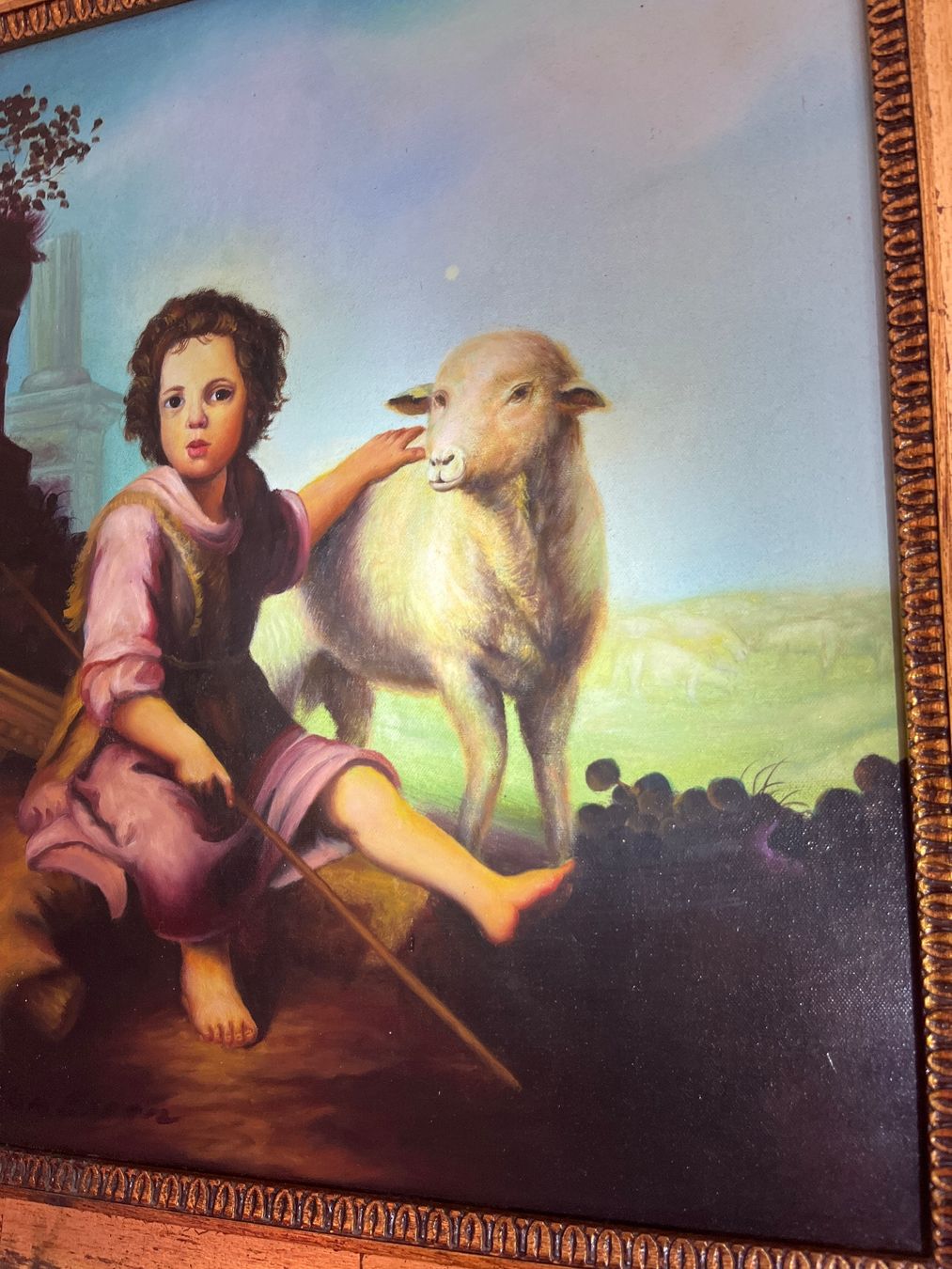 Dipinti: Jan van Essen der gute Hirte von Bartolomé Esteban Murillo – Usato da Männedorf venduto da Maru83 3