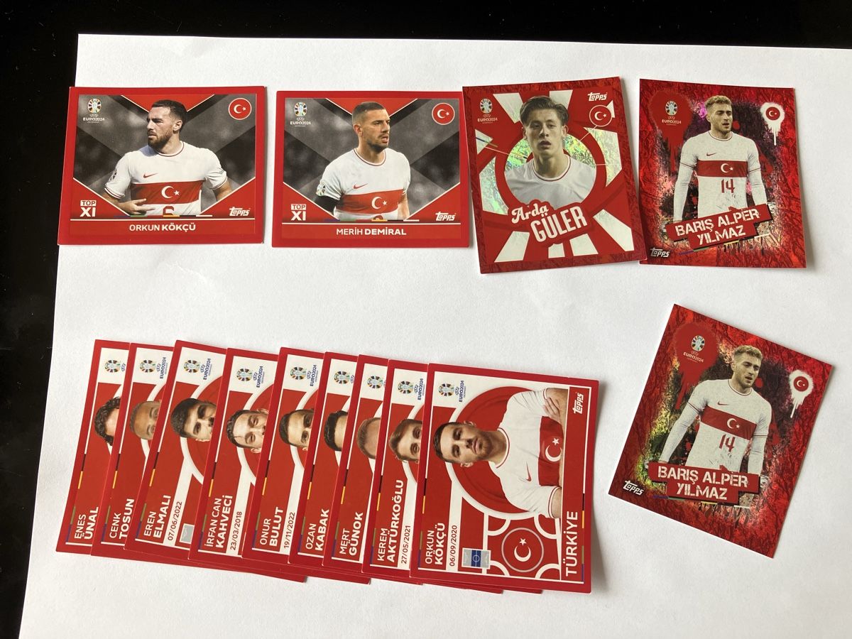 Topps Carte collezionabili: Topps Euro 2024 Türkey SET – Usato da Bülach venduto da gmeli84
