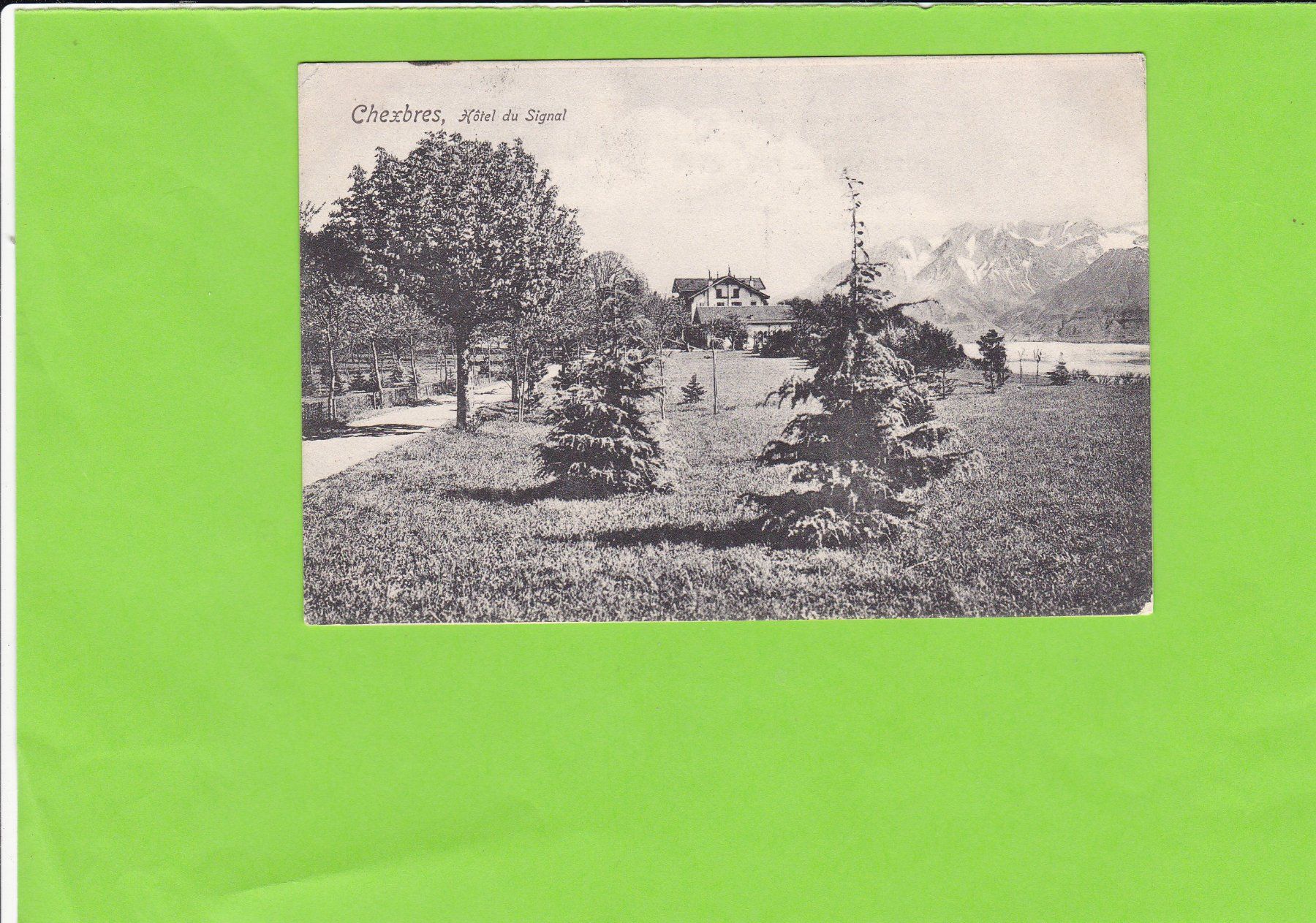 Cartoline postali: Chexbres, Hôtel du Signal – Usato da St. Peterzell venduto da neckertal