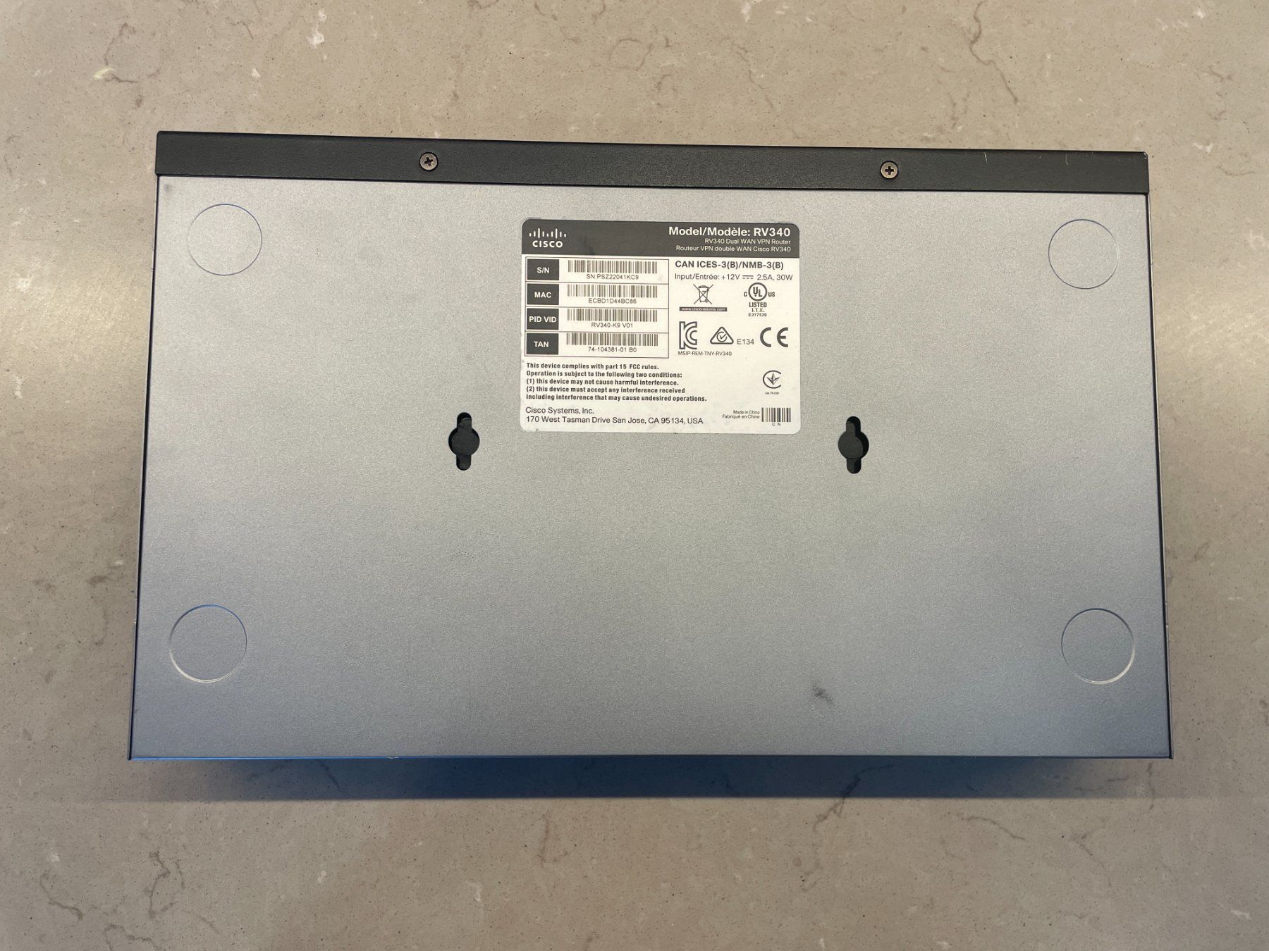 Cisco Firewall: Cisco RV340 Router Firewall VPN Dual WAN Gigabit – Gebraucht aus Kilchberg ZH von xelion 3