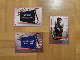 Topps F1 Turbo Attax 2024 – 3x Pink Parallel Karten