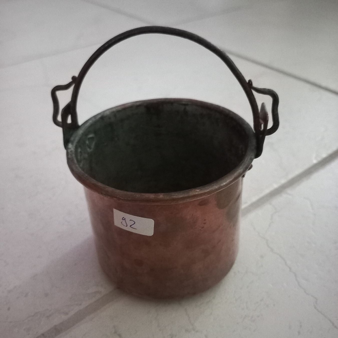 Pentole: Antiker Chupfertopf, Chupferchessi mit Henkel. – Usato da Gossau ZH venduto da jak_8pdw 2