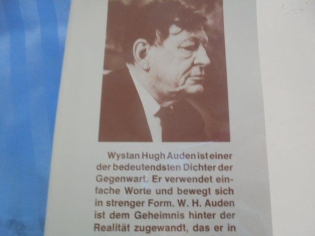 Libri: W.H. Auden Gedichte Poems – Usato da Hinwil venduto da Glasperlen 1