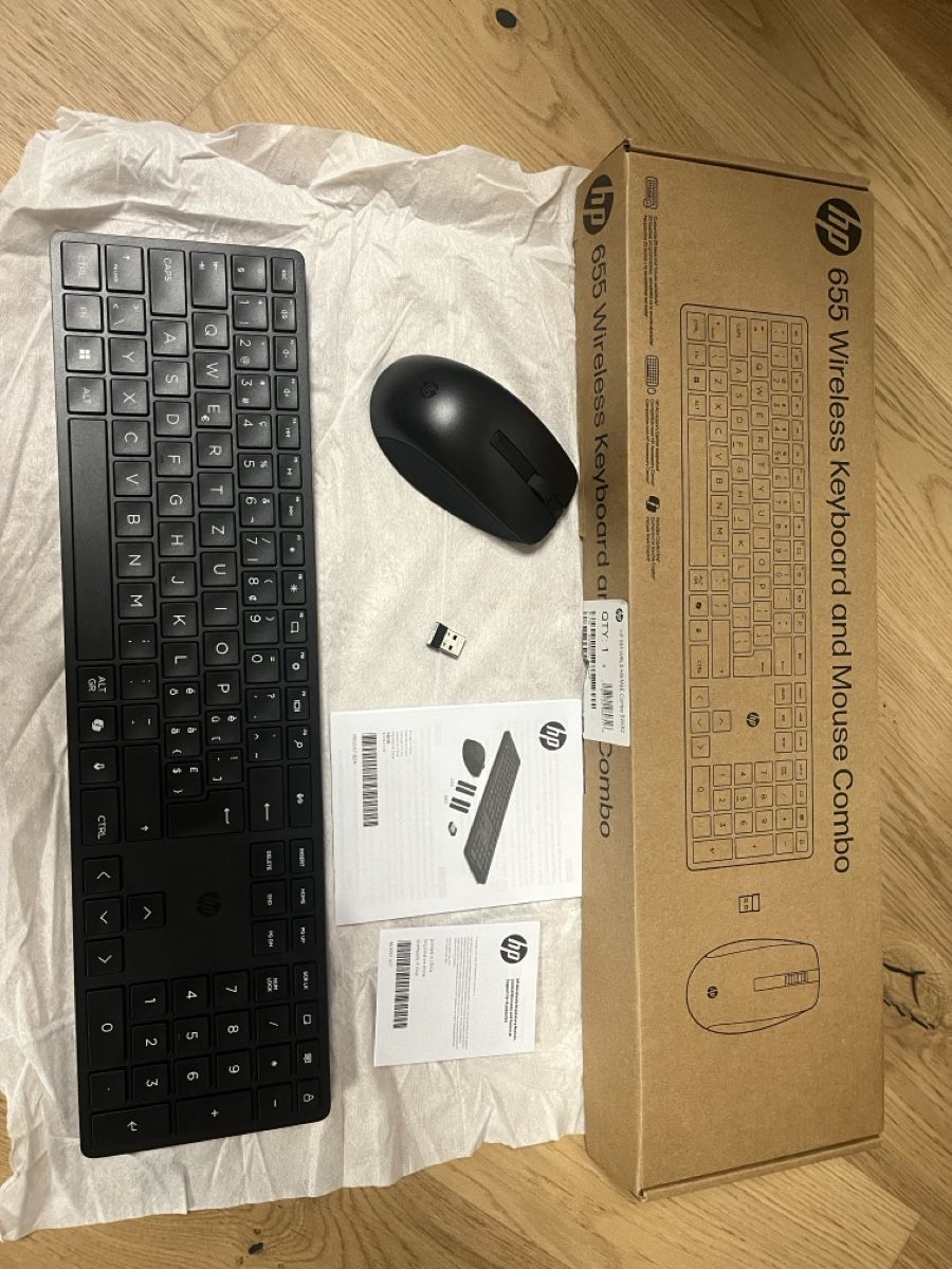 Hewlett Packard Tastiere: HP 655 Wireless Keyboard & Mouse Combo - Neu&OVP – Nuovo e nell'imballaggio originale da Ebikon venduto da Dannydark