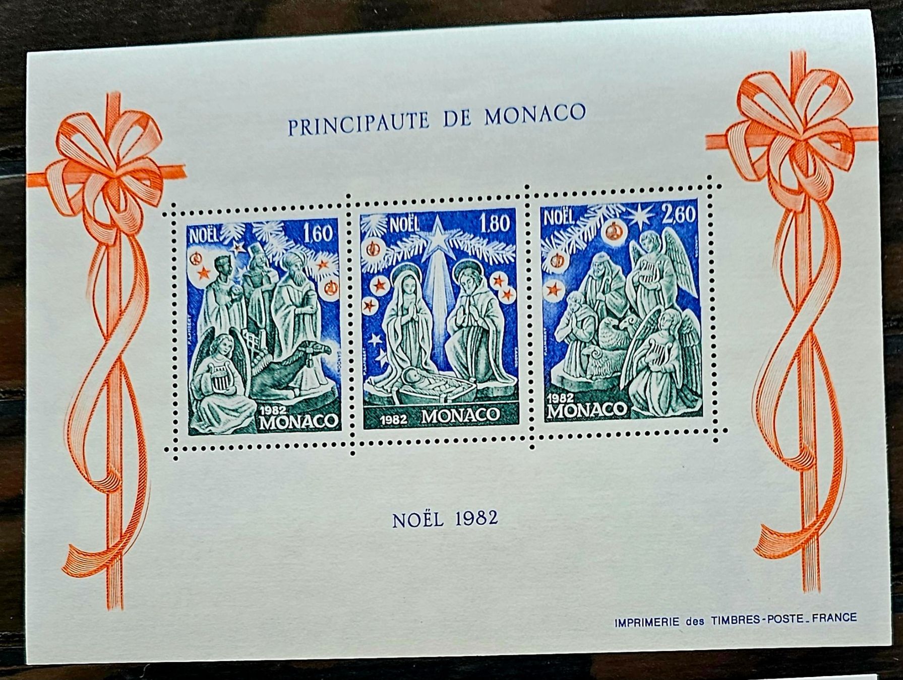 Alle Briefmarken: MONACO Bloc ** Noel 1982 – Neu (gemäss Beschreibung) aus Les Valettes von Nuba1