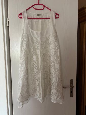 Damen Kleid NILE weiss Spitze Grösse Mgute Zustand