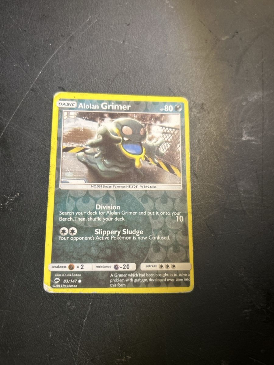 Pokémon Carte collezionabili: Alolan Grimer (83/147) – Usato da Emmenbrücke venduto da anisla