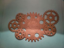 Décoration murale "rouages" steampunk industrielle vintage
