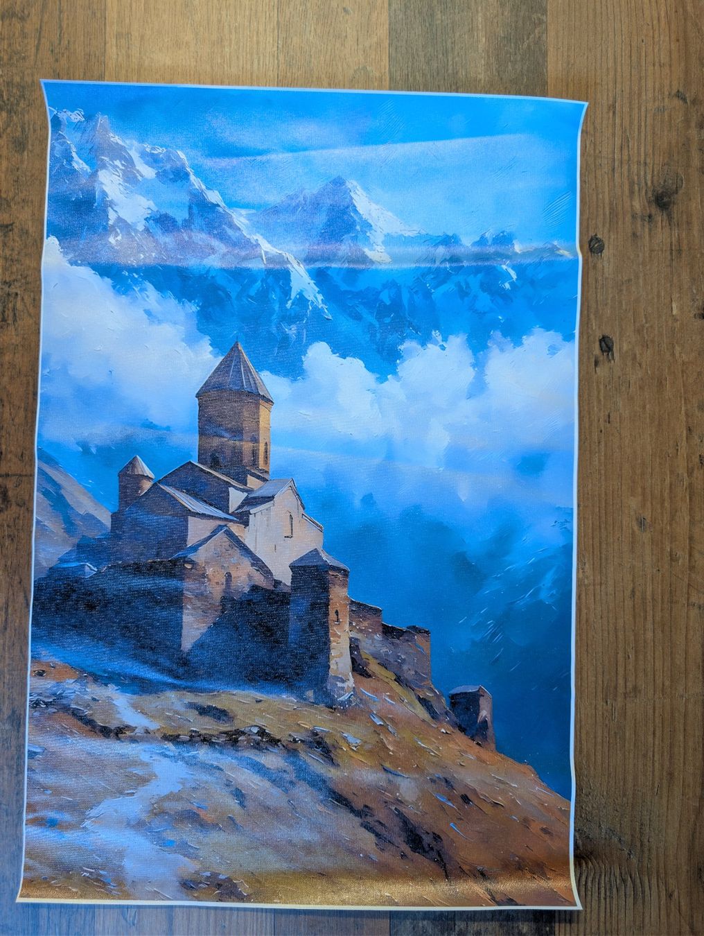 Foto & Immagini: Poster Kaukasus Georgien Bergkloster – Usato da Neuenhof venduto da mlw_w98j 1
