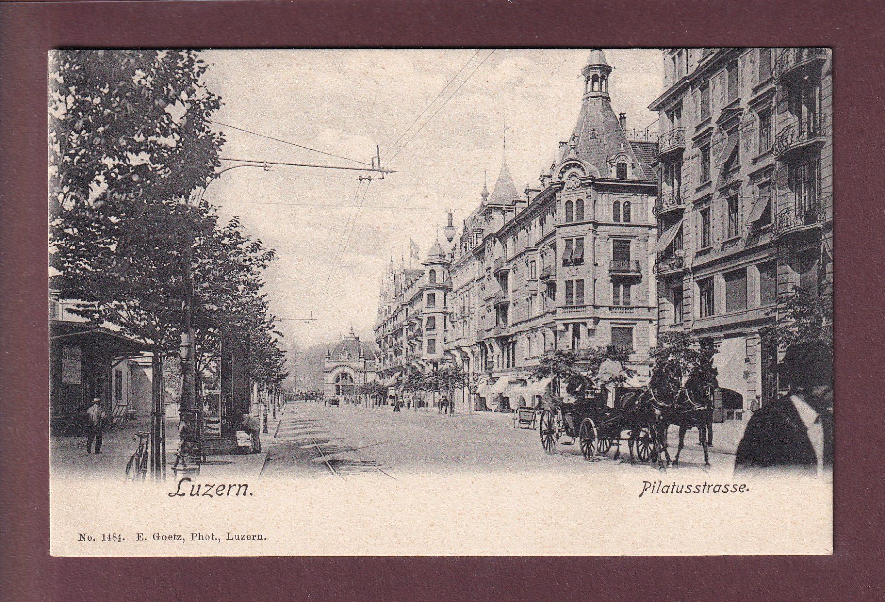 Cartoline postali: LUZERN - Pilatusstrasse - Kutsche – Usato da Pully venduto da nicecards
