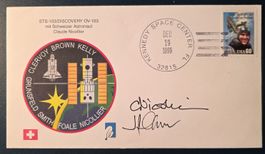 Astronaut Claude Nicollier / Clervoy OU / Startbeleg STS 103
