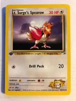 Lt. Surge's Spearow 1st (uncommon) Gym Heoes - MINT - ab 1.-