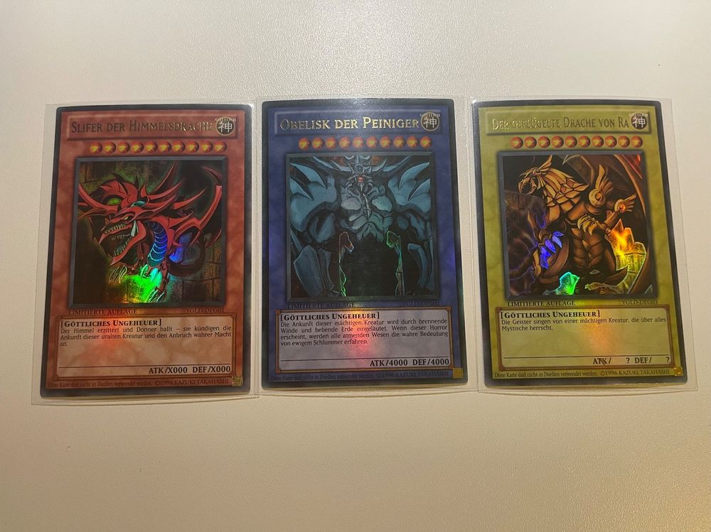 Yu-Gi-Oh! Ägyptische Götter Karten – Obelisk, Slifer, Quarter Century Secret Rare 2023