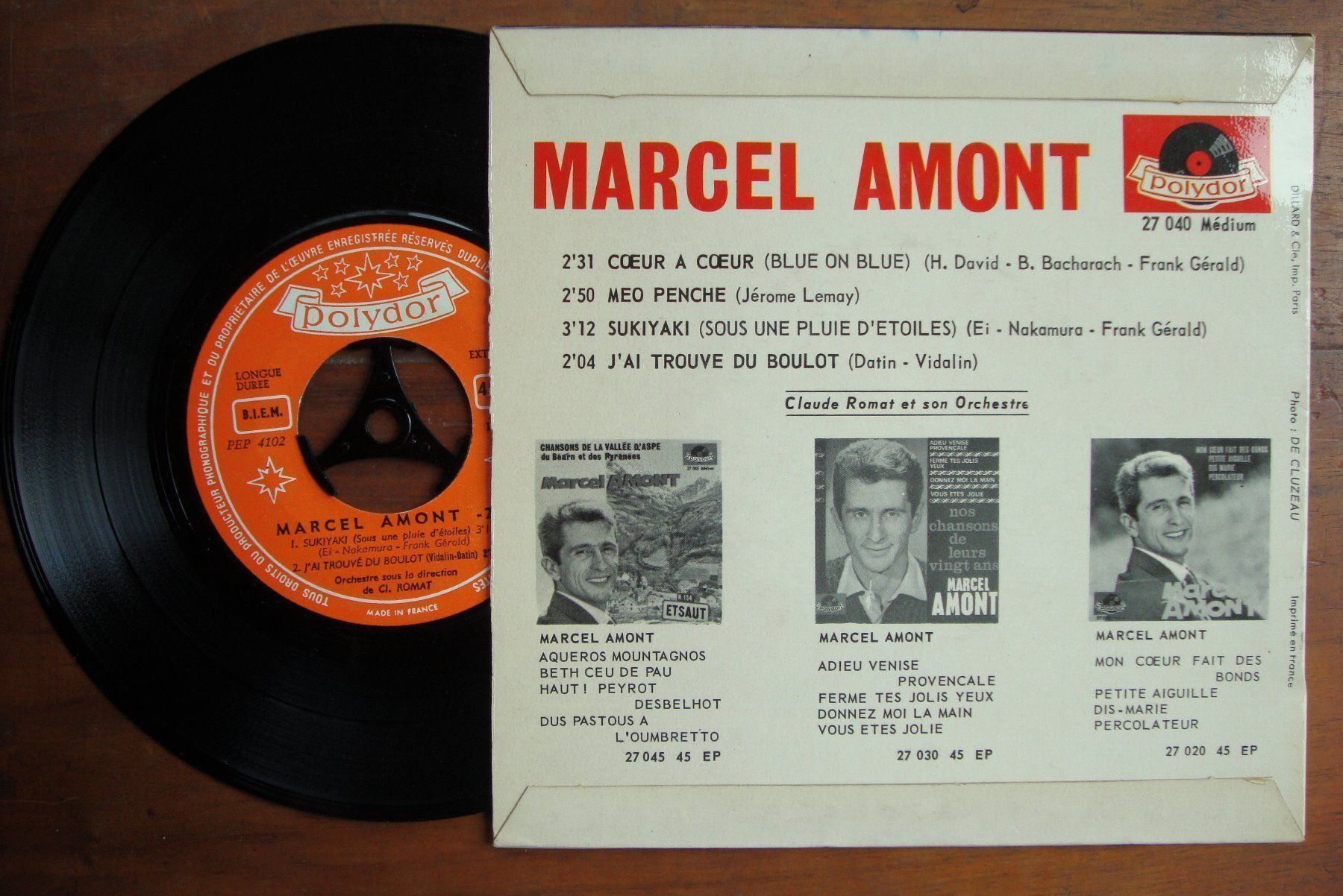 Dischi in vinile: MARCEL AMONT - COEUR À COEUR – Usato da Bern venduto da Uli_10_11 1