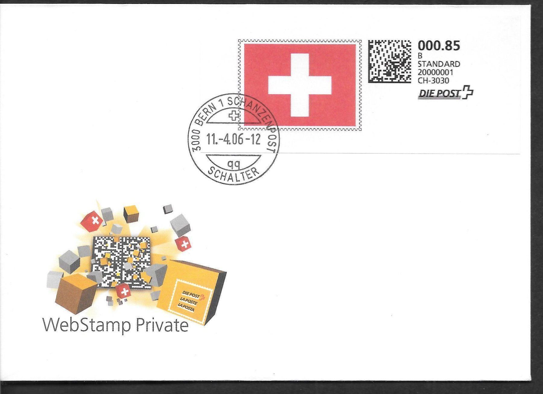 Tous les timbres: FDC WEBSTAMP PC 3.1 DIE POST ET Bern 11.4.2006 – Neuf (Voir description) à Olten par clotaldi