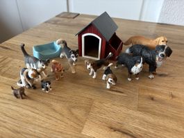 Schleich Tiere Hunde und Katzen
