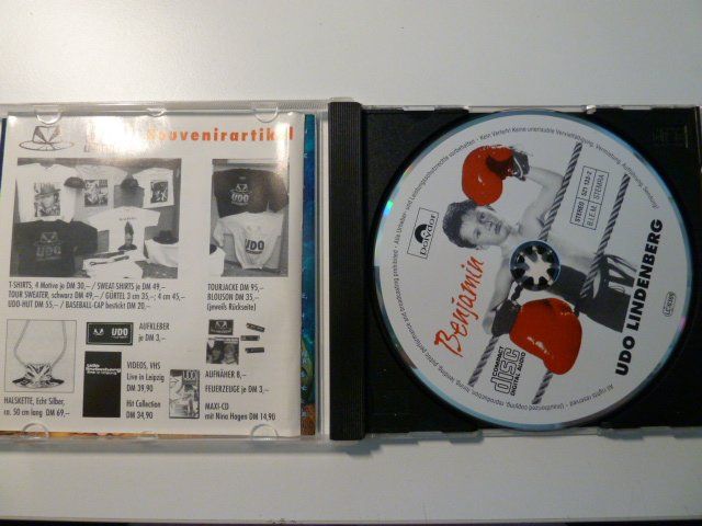 CDs: Udo Lindenberg - Benjamin  (vergriffen) – Gebraucht aus Au ZH von sikoku 1