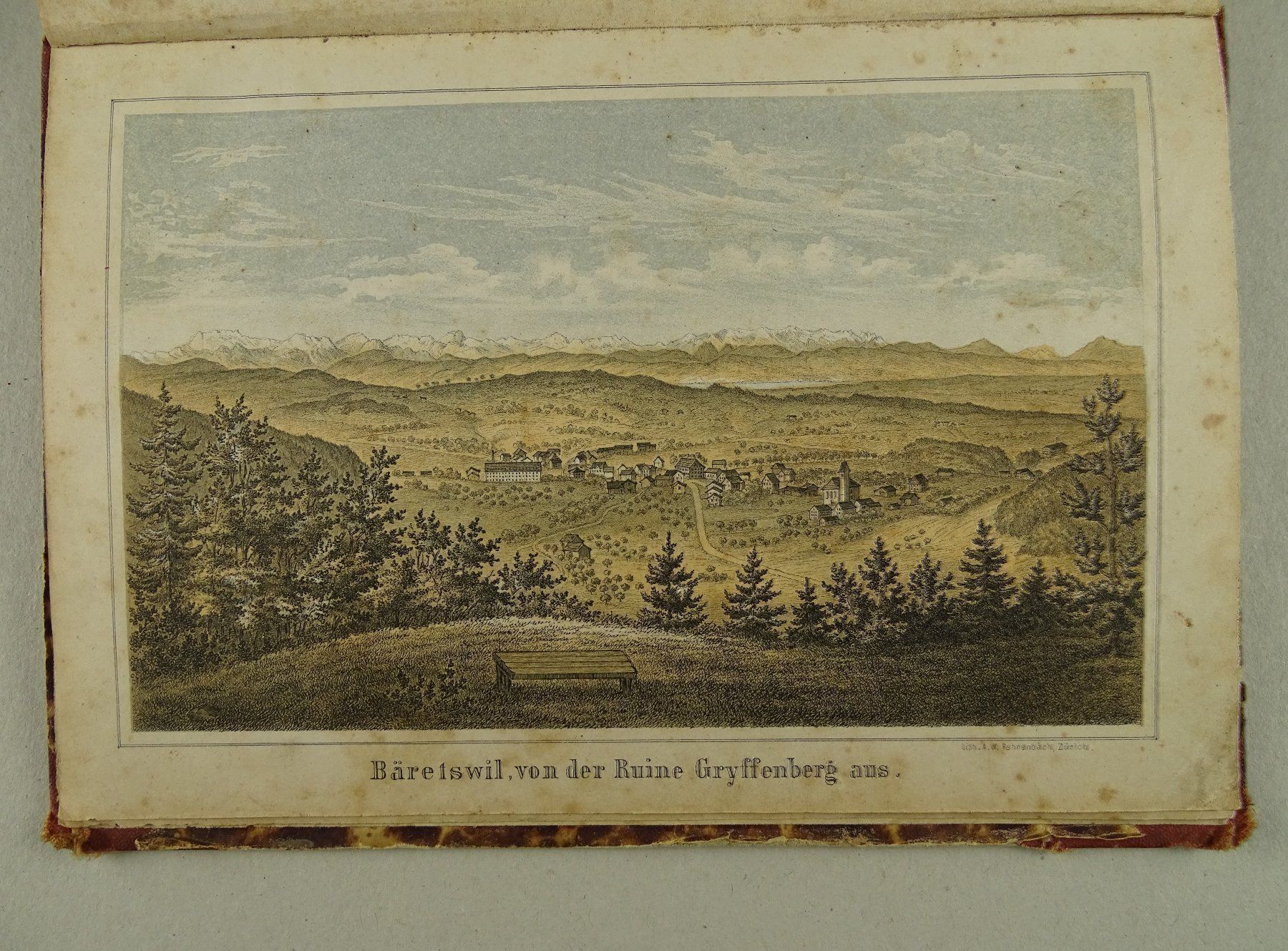 Libri: KIRCHGEMEINDE BÄRETSWIL, 1870, MIT LITHO – Usato da Grüningen venduto da Kartensammler