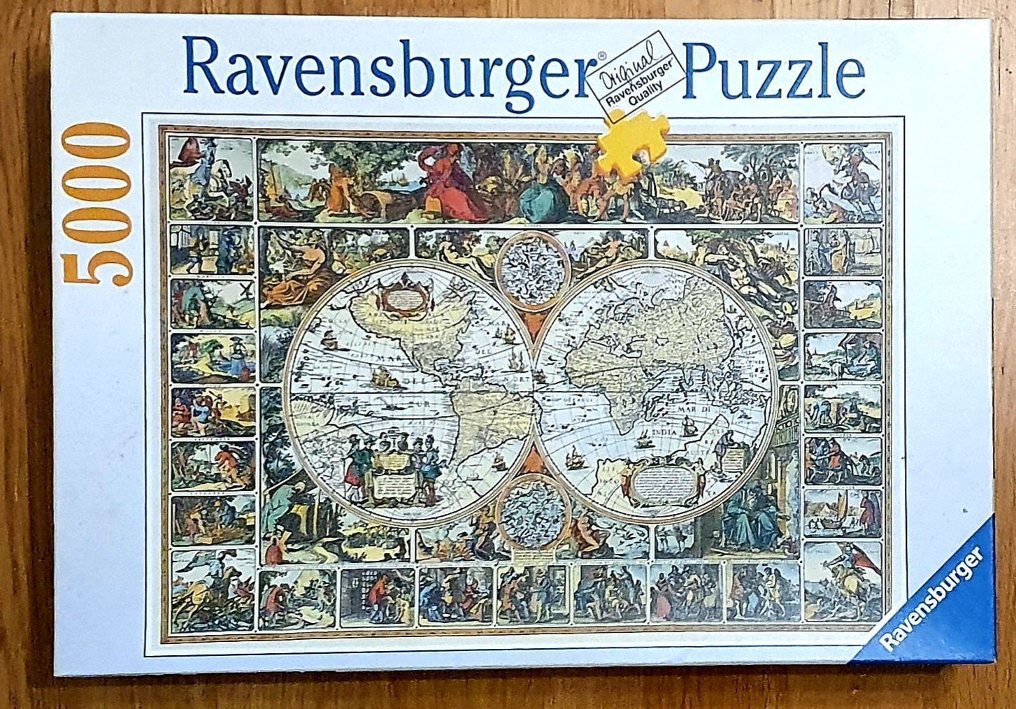 Ravensburger Puzzles: Puzzle 5000 kompl. gelöst Alte Weltkarte – Gebraucht aus Bern von DiesUndDasBern