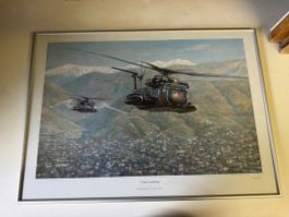 Bild "Final Landing" Ronald Wong  Militär Helikopter zeichnu