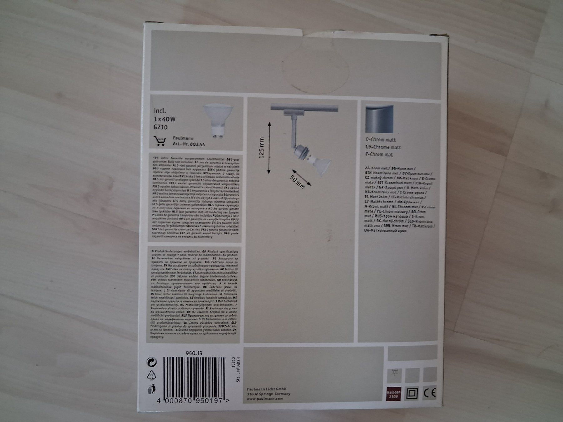 Paulmann Lampadari & plafoniere: SPOT ZU PAULMANN SYSTEM  40 WATT – Nuovo e nell'imballaggio originale da langnau venduto da Santos1411 1