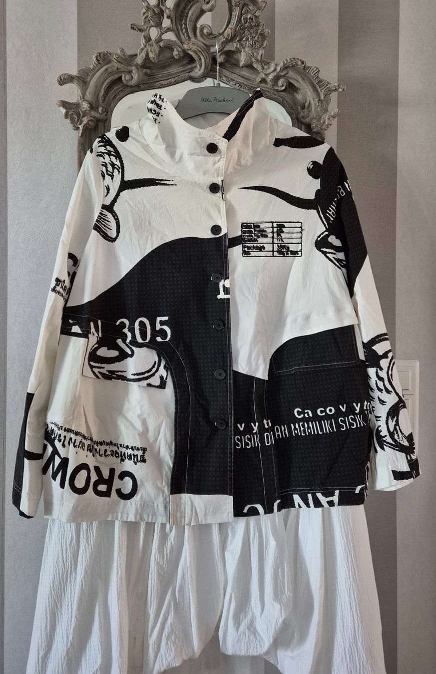 Rundholz Vestes: Rundholz Jacke Black Print Gr. S Oversize – Neuf (Voir description) à Tagelswangen par GABGABFI 5