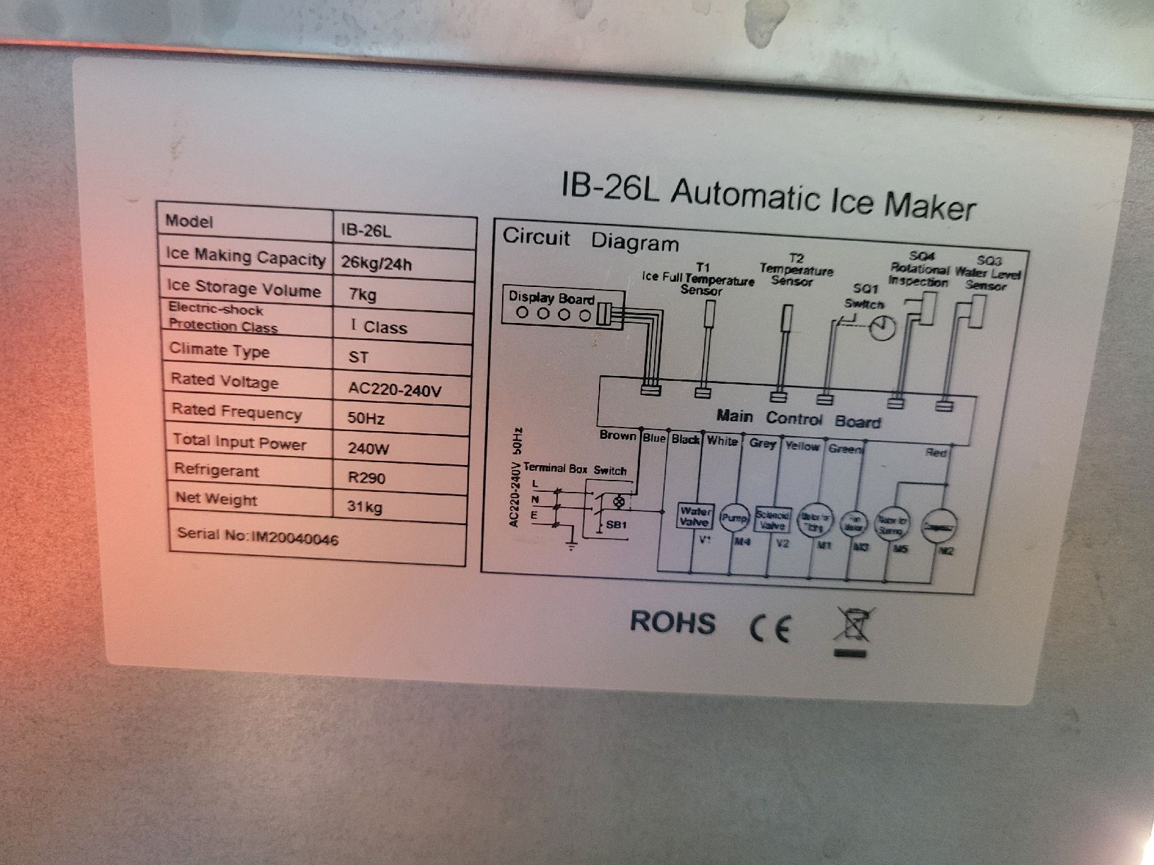 Appareils de cuisine: Eiswürfelmaschine IB-26L Automatic Ice Maker gebraucht – D'occasion à Winterthur par Andko 2