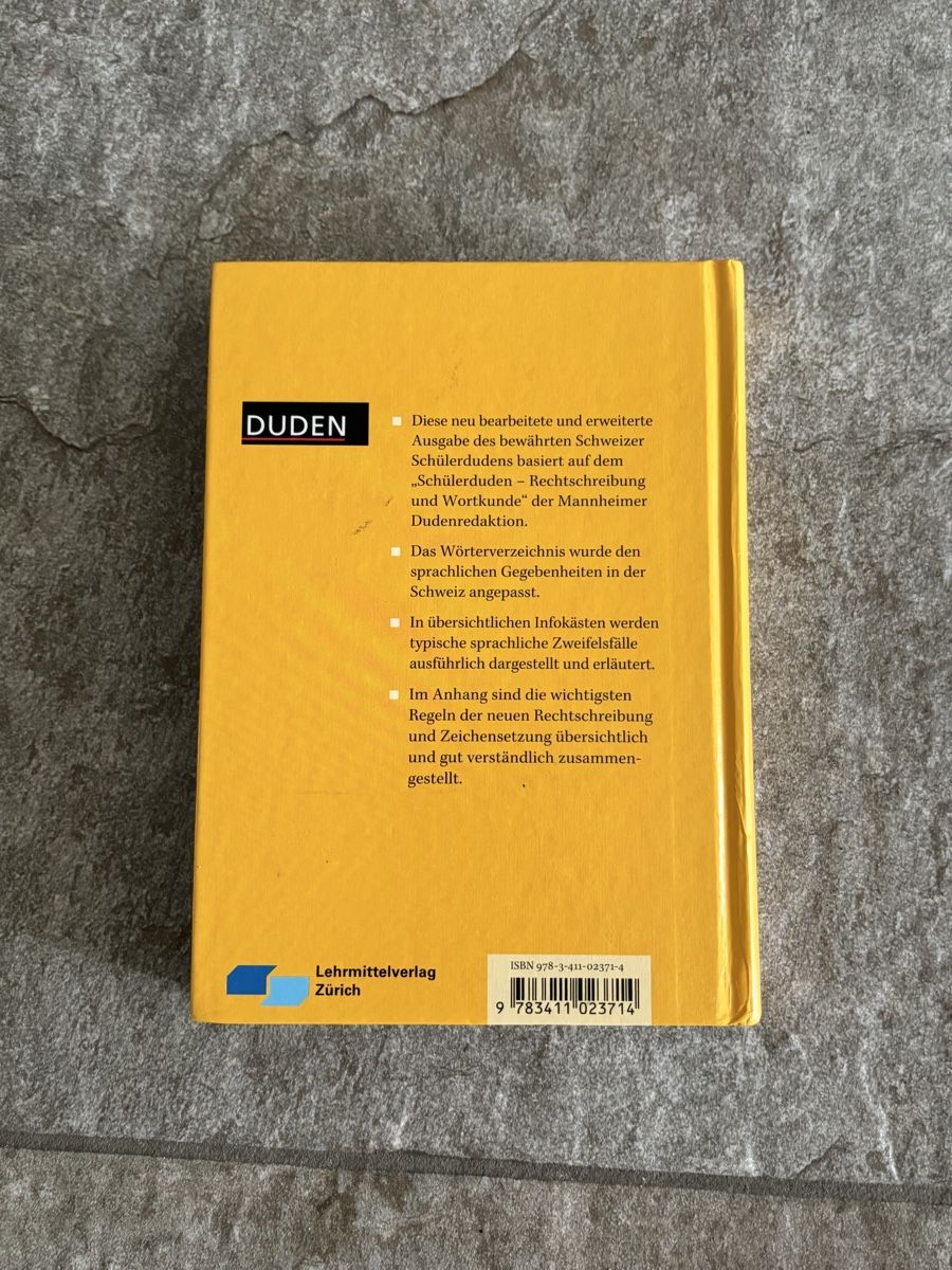 Libri: Duden, Schweizer Schülerduden Rechtschreibung – Usato da Weiningen ZH venduto da GriederRemarket 2