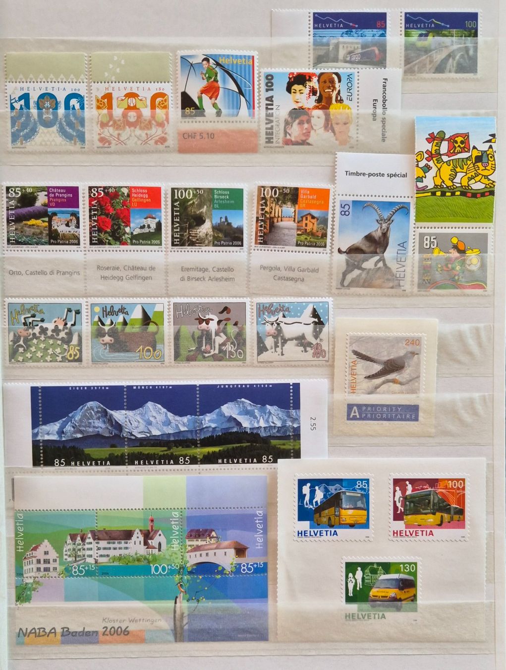 Alle Briefmarken: Jahresserie 2006 postfrisch – Gebraucht aus Buus von papillon098 1