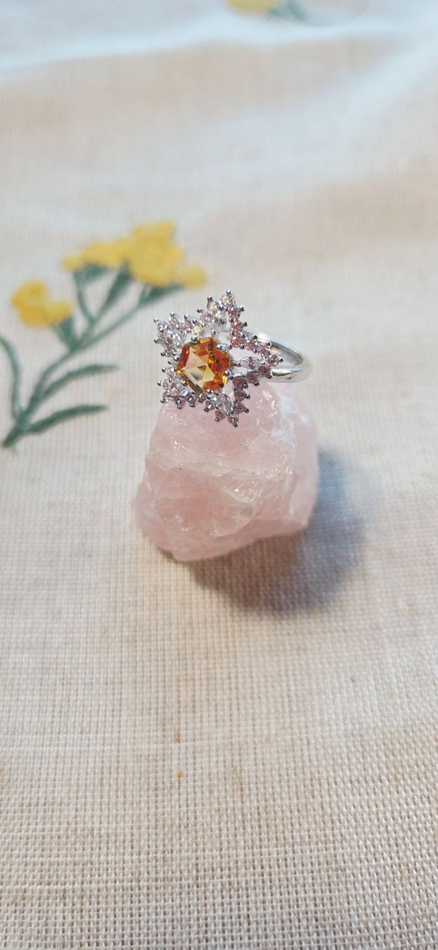 Anelli: NEW - S925 Citrine Ring (Adjustable) – Nuovo (secondo la descrizione) da Zürich venduto da cin_wcf6 3