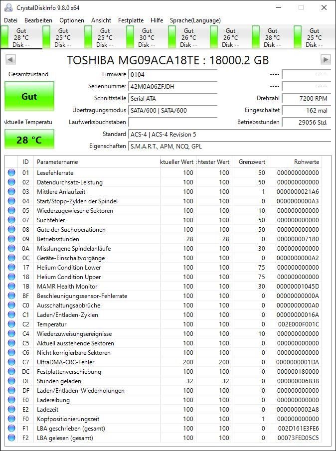 Toshiba Dischi rigidi: 18TB Toshiba MG09 Series – Usato da Ibach venduto da Bruce17 1