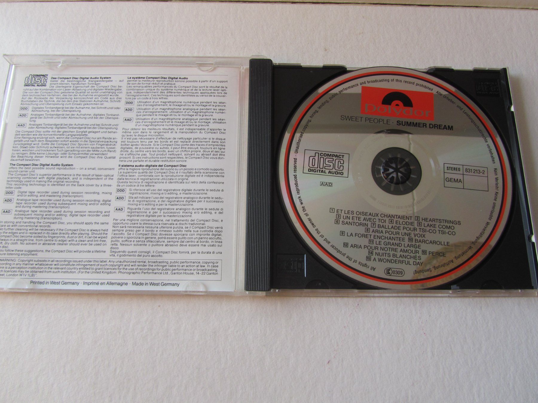 CD: Sweet People, CD, summer dreams – Usato da Weiningen ZH venduto da dietsch57 2