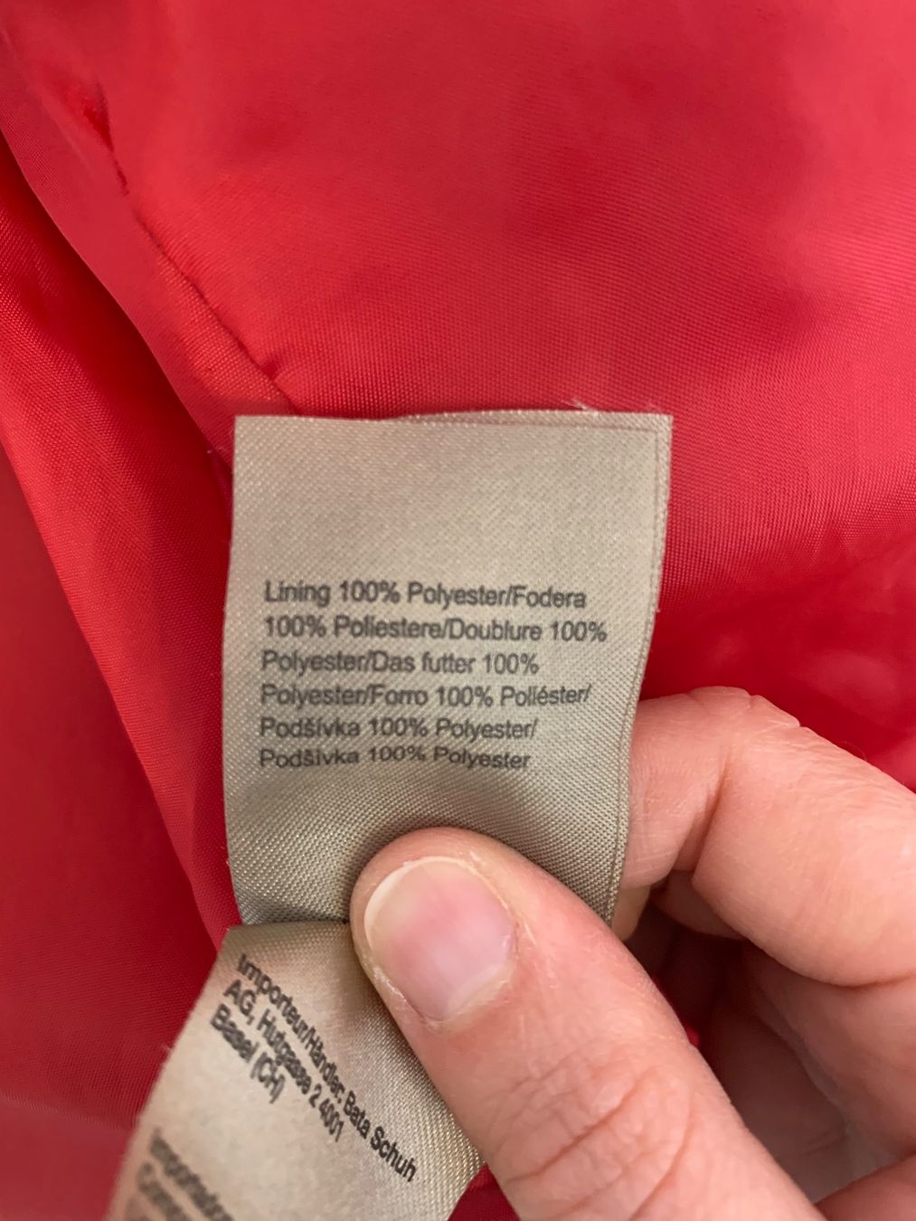 Giacche: Bata Kunst Leder Jacke Kunstlederjacke Rot Gr. S – Usato da Fislisbach venduto da KolibriSecondhand 3