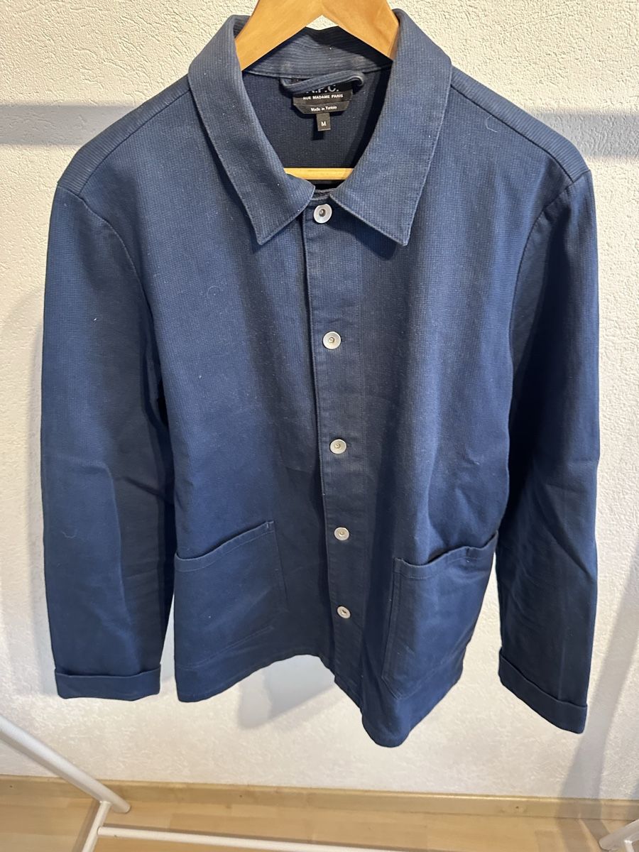 Apc Vestes: A.P.C. Overshirt Jacket Navy Blue Size M – D'occasion à Zürich par -Lj- 6