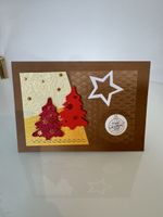 Weihnachtskarte handgemacht 💫