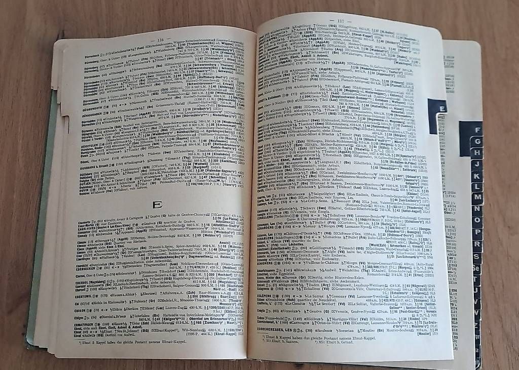 Libri: Orts-Lexikon mit Verkehrtskarte "Ausgabe 1940" – Usato da Untersiggenthal venduto da Myrthamw 2