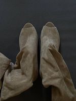 Bershka Overknee Stiefel Grösse 40 - Beige