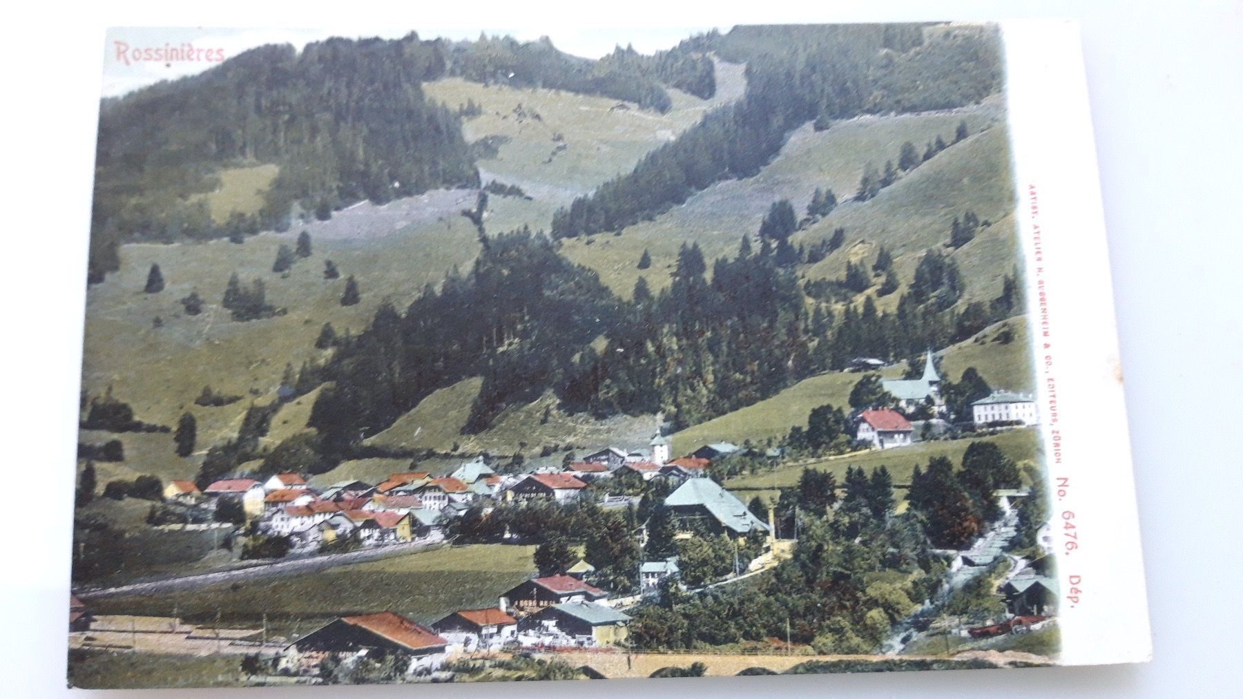 Cartoline postali: Rossinieres – Usato da Sargans venduto da nicsam1815