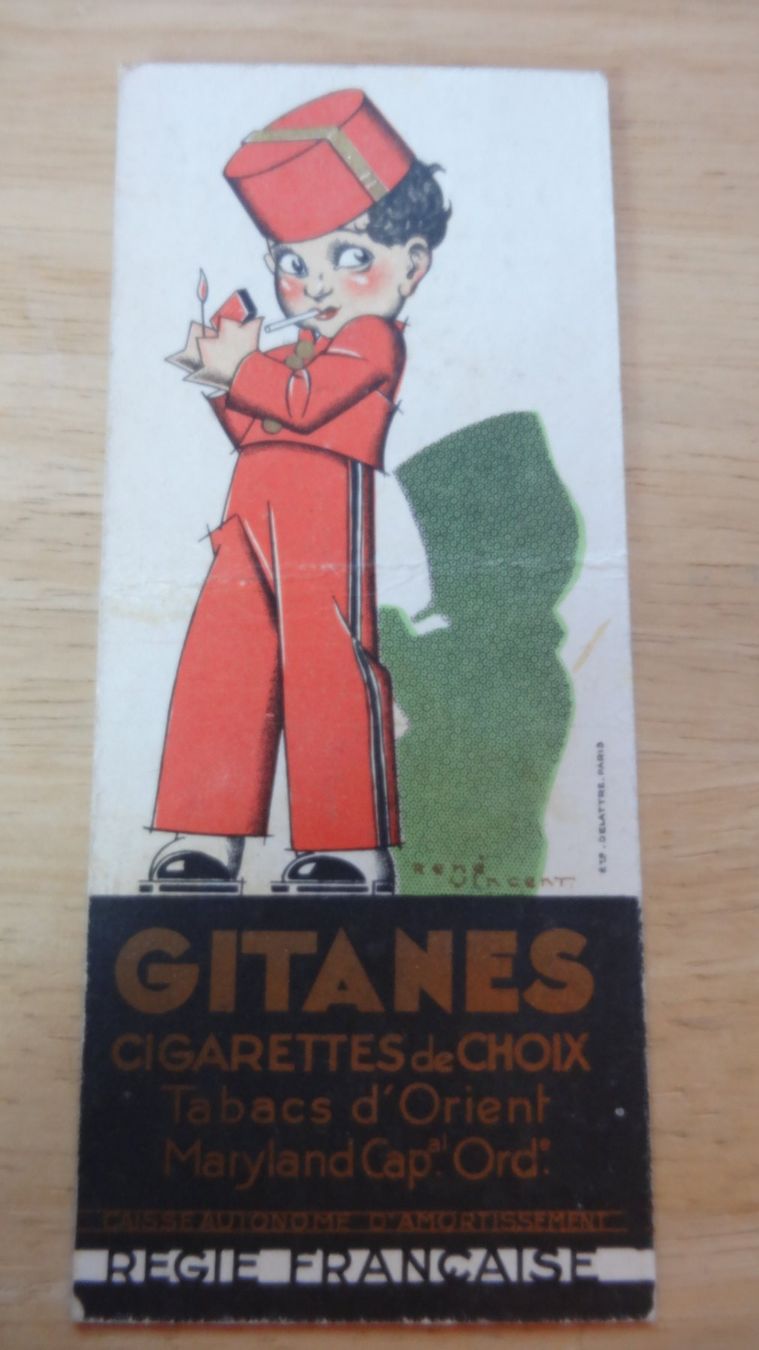 Altre raccolte & rarità: marque page à 2 faces pub cigarettes anciennes, – Usato da Rebeuvelier venduto da falcon58 1